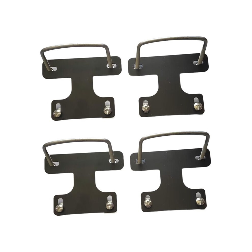 4Pcs Universal Roof Box U Bolt Clamp Mounting Kit For Most Vehicle Roof Bars For Cargo Box Luggage Carrier 4711114152238