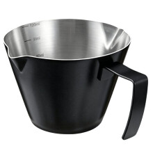 2 Espressotassen Aus Edelstahl mit , Messbecher Aus Metall mit Doppelter Skala, 120 Ml