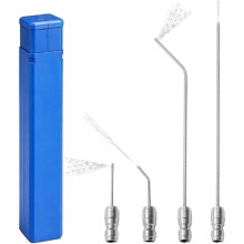 4er Pack Hochdruckreiniger Düse Kit für Waschmaschine & Klimaanlagenreinigung, 1/4" Schnellanschluss Edelstahl Jetdüsen