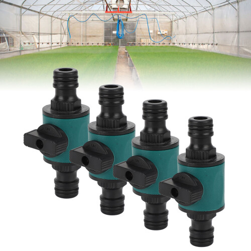 ABS Plastic Dual Head Hose Adapter 4pk