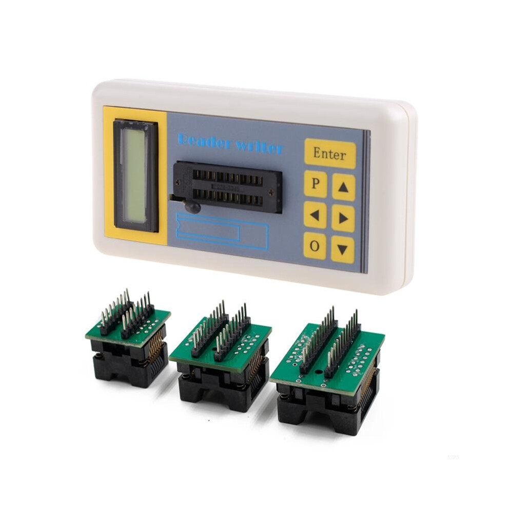 Saudism Transistor Tester Mos Capacitor Tester Diode Resistor Inductor Checker Detector With 16Pin 20Pin 24Pin Burn-In Holder
