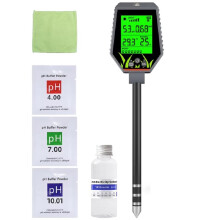 6-in-1 Soil Tester PH Moisture Light Fertility Meter for Garden Plants, Lawn, Soil Testing for Outdoor Agriculture A