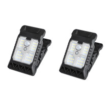 Lampe Solaire LED à Détecteur de Mouvement, à Pince, pour Jardin, Pelouse, Travail, Camping, Maison, Éclairage D'Extérieur