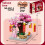 (Orange Tree Light)Lucky Cat Cherry Tree New Year Gift Building Blocks Set With Effect Lighted 5