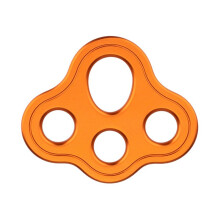 50KN Rigging Plate, Force Divider Plate Bear, Anchor Multipliers Connector Gear for Yoga Hammock Descender Rock Climbing