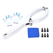 Écrou de Bras D'Excavatrice de 230 mm Maximum (Axes M4/M6/M8 Inclus) - Kit de Clé à Piston de Vérin Hydraulique Haute Résistance