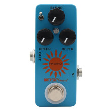 MoskyAudio Sun Chorus Pedal de Chorus Portátil, Tono Clásico True Bypass 9V para Guitarra Eléctrica Velocidad Profundidad