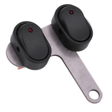 Waterproof Motorcycle Headlight Switch with Red