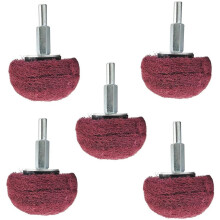 5PCS Polishing Wheel, Drill Bit Accessory Kit, Mushroom Shaped Polishing Wheel with Handle, Used for Rust Removal