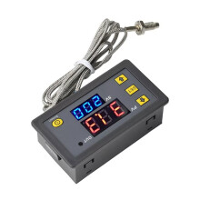 Digitaler DC24V-Temperaturregler -60-500 Thermoelement Typ K, Temperaturregelung, Schalter, Anzeige, Thermoregler