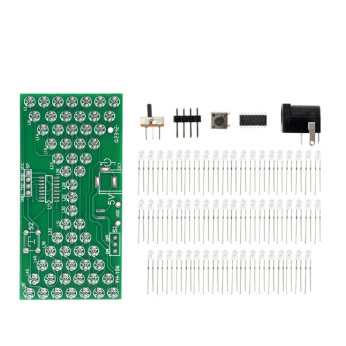 Electronic  LED Light Analog  DIY Adjustable Speed Electronic Experiment Soldering Practice Module
