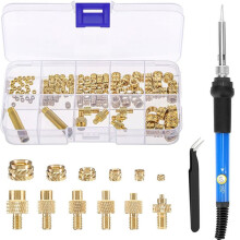 Adaptateurs de Noix Encastrées à Chaleur M2 M3 M-4 M5 M6 M8 Kit de Pointes D'Insertion pour Fer à Souder 936 (Prise EU)