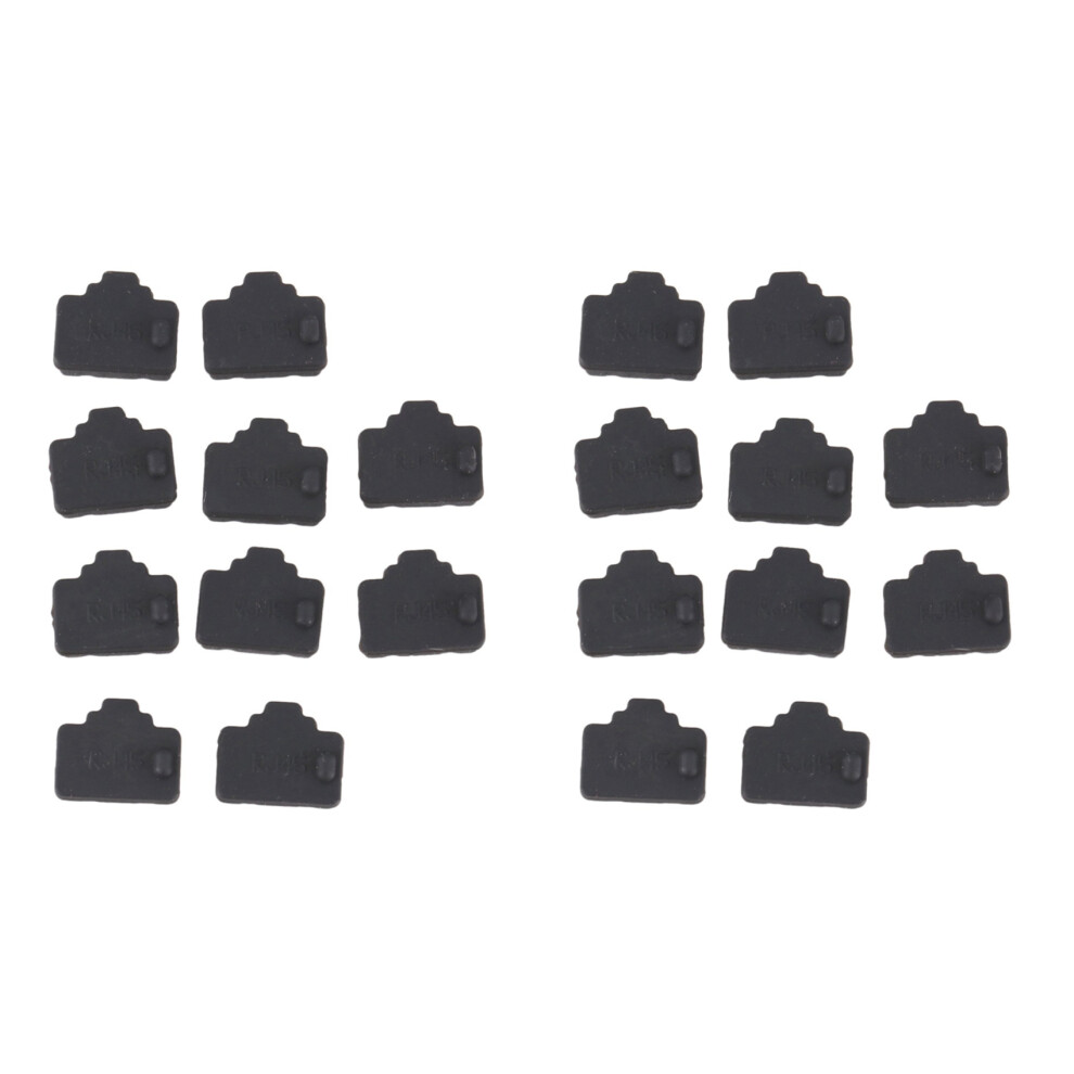 Ethernet Hub Port Rj45 Anti Dust Cover Cap Protector Plug 20Pcs Black 6033571812394