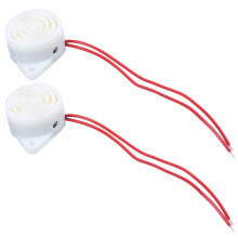 2X Beep AC 220V buzzer wired power supply 2 alarm wheel