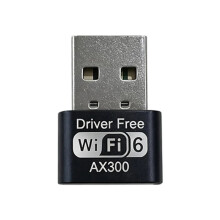 AX300 USB WIFI 6 Dongle Adapter 2.4GHz Wireless Network Card WiFi Lan Adapter Driver Free for PC Laptop Win7 10 11