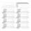 200 Pcs File Folder Tabs and 200 Pcs 2 Inch Hanging File Inserts Labels, Plastic Files Folder Tabs for Hanging Folders 1