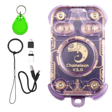 Chameleon V3.0 RFID  Chip Reader  Card Emulator NFC Reader Writer ID IC 125K 13.56M Tag Copyer+1XUID Keychain