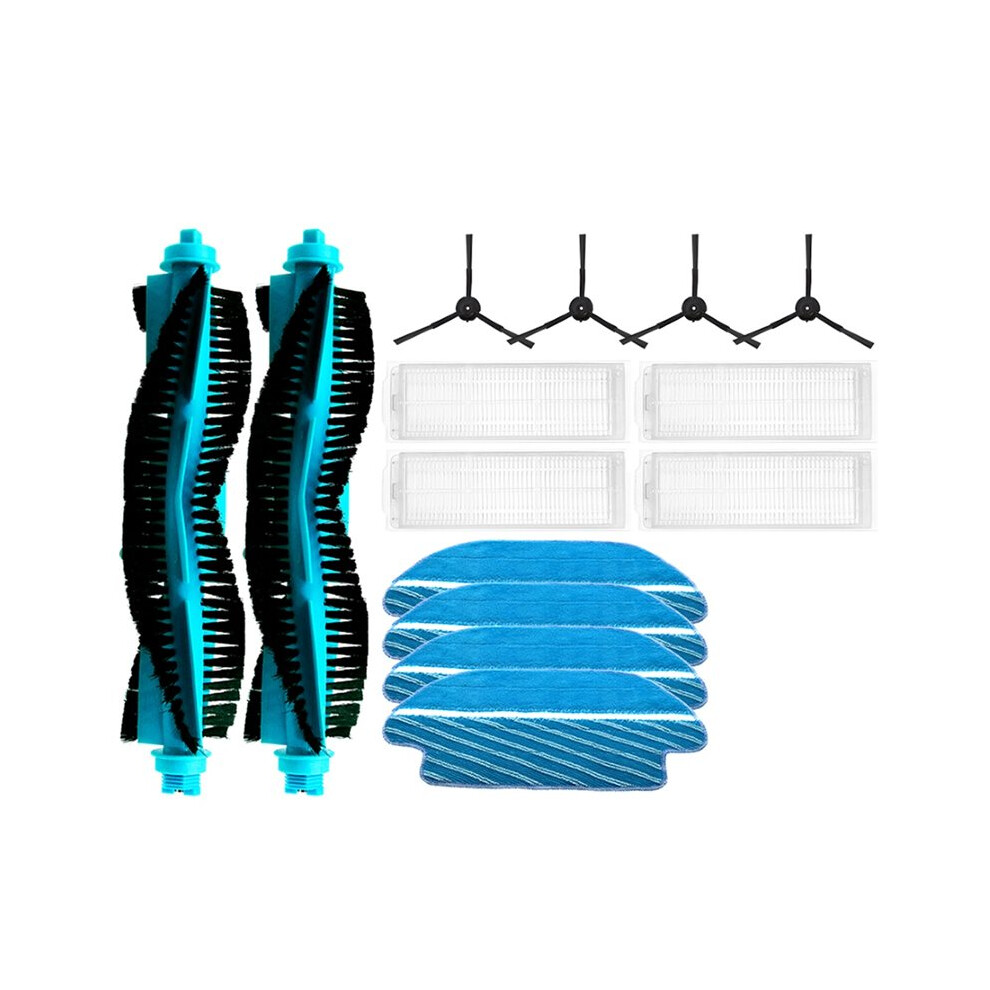 Compatible For M6 Pro Robot Vacuum Cleaner Replacement Accessory Main Side Brush Hepa Filter Mop(14Pcs) 4711252418975