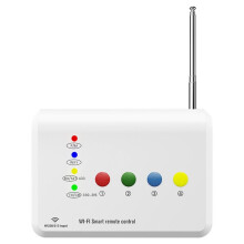 Graffiti WiFi Türsteuerung mit Fernbedienung für Garagen-Schiebetore mit Doppeltür, Teleskoptürschalter, EU-Stecker