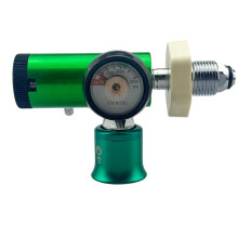 Détendeur de Pression pour Bouteille D'Oxygène EMS avec Raccord Heyer, Style à Nez Rond, Disque 0-25 LPM