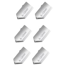 6 Pcs Carbide Glass Cutting Heads, 2-6mm Wide Range Spares, for Glazing & Stained Glass