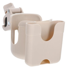 Stroller Cup Holder with Phone Mount Easy Installation Bottle Organizer Rack Fits Wheelchairs Scooters Kayaks