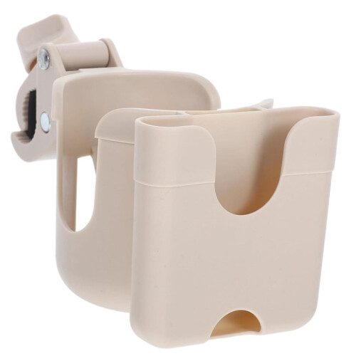 Stroller Cup Holder with Phone Mount Easy Installation Bottle Organizer Rack Fits Wheelchairs Scooters Kayaks