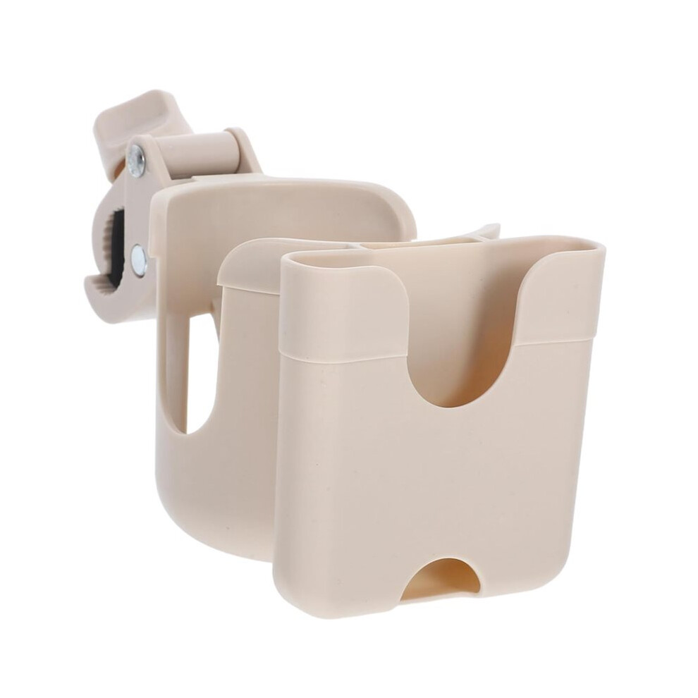Stroller Cup Holder with Phone Mount Easy Installation Bottle Organizer Rack Fits Wheelchairs Scooters Kayaks