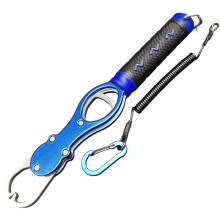 Aluminum Alloy Fishing Lip Gripper with Weight Portable Fish Plier Hand Grip Hook Gripper Fishing Tackle Accessories B