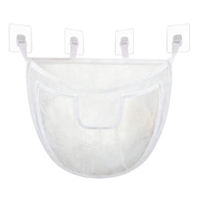 Bath Toy Storage, Large Capacity Bath Toy Holder with Bottom Zipper, Quick Release Bathtub Toy Storage with Large Pocket