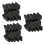 Rubber L Shaped Angle Iron Foot Pads Covers 30 Pcs Black 1