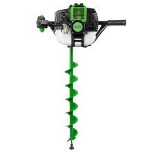 52cc Petrol Earth Auger Fence Post Hole Borer with Three Drill Bits POLLOR