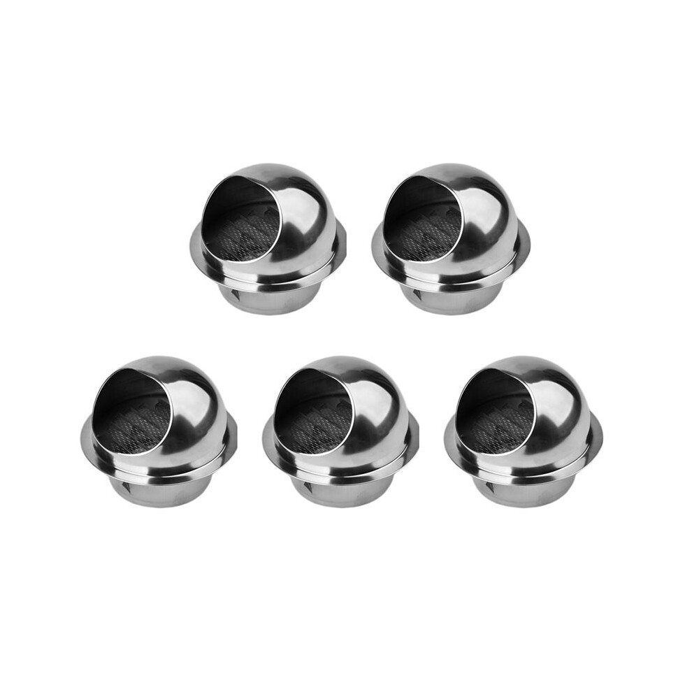 5X 304 Stainless Steel Air Vent Round Grille Ventilation Cover Wall Vent Outlet 4 Inch 6034263320258
