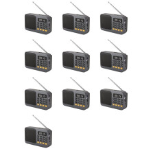 10X FM Radio DAB Radio Portable Small Emergency Recargable Ham Sound Box Vintage Music Speaker Mp3 A