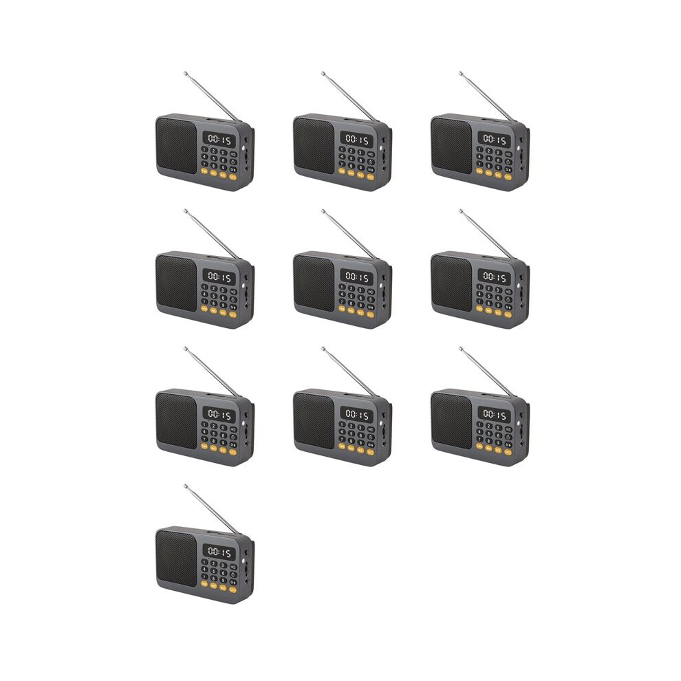 10X Fm Radio Dab Radio Portable Small Emergency Recargable Ham Sound Box Vintage Music Speaker Mp3 A 4711624774357