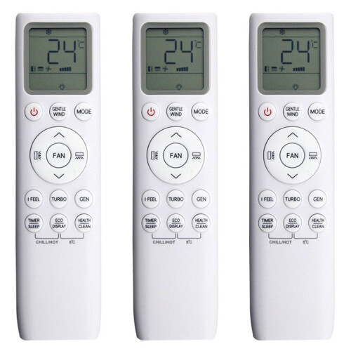 3X Climatiseur pour TCL Télécommande A/C Fahrenheit Celsius Convertir Refroidir et Chauffer 002383