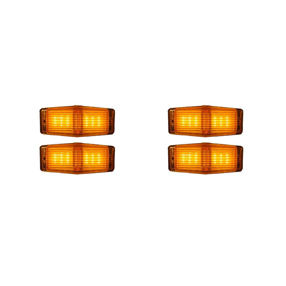 4Pcs Led S Front Double Burner Indicator Lampfor Truck Lorry Front Grill B Light 4713427029788