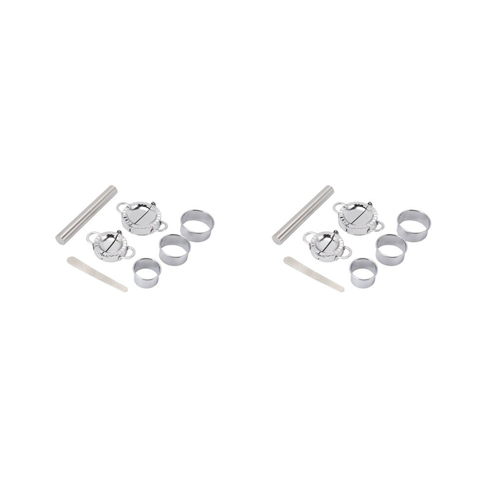 14 Pack Stainless Steel Easy Pie Ravioli Empanadas Press Mold,Pierogi Cutter Wrappers Pastry Making Tools 6031866404057