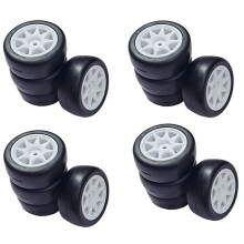 12 Stücke 58Mm Reifen 12Mm Hex RäDer mit Schwamm für 1/10 1/12 RC Drift Auto 3Racing Sakura M4 M5 MST TCR  M04 M05