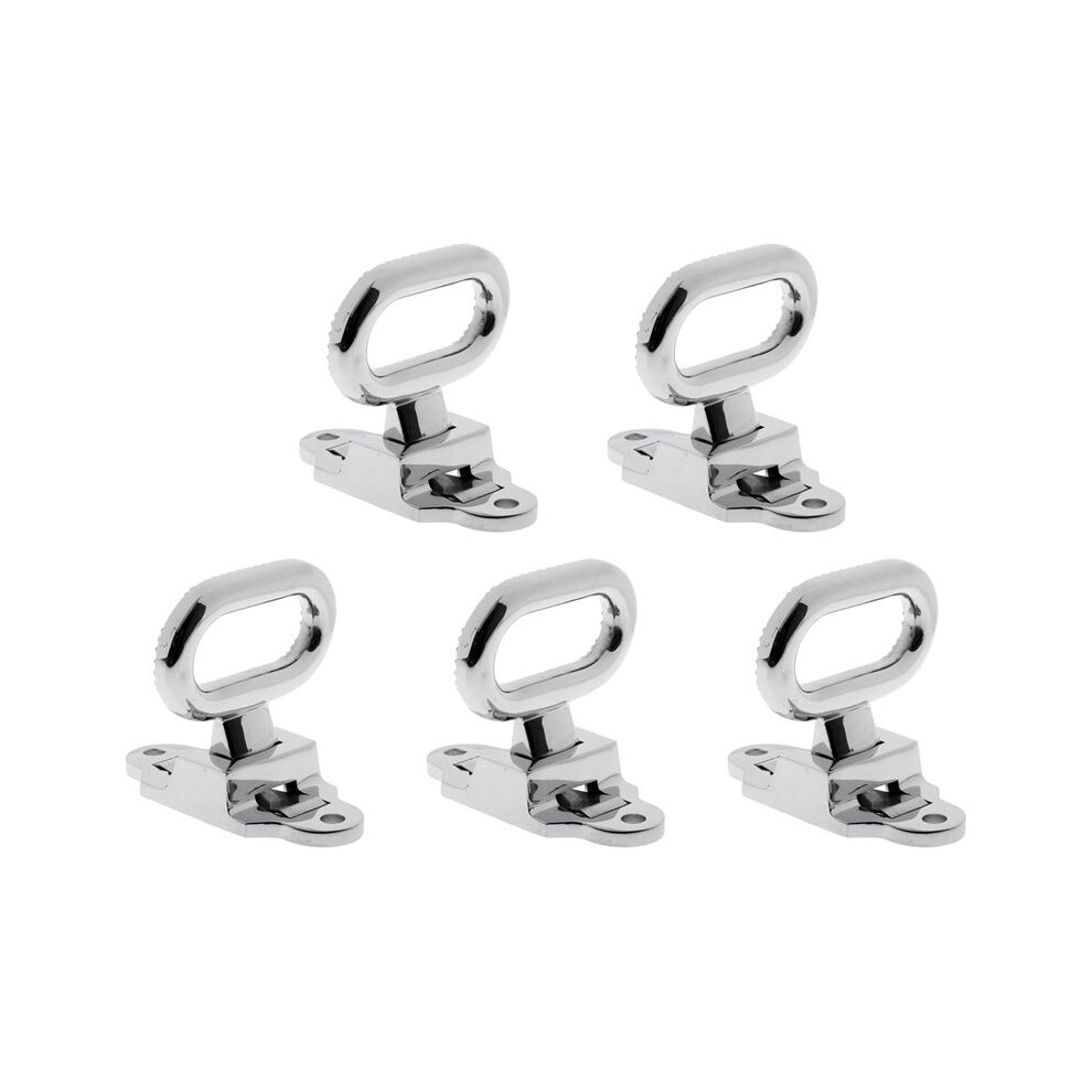 5Pcs 108X81mm Diamond Non-Slip 316 Stainless Steel Folding Mast Step Marine Boat Yacht Car Rv Transom Step Fold Out Step 4711307578180