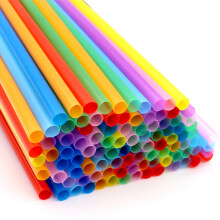 2000Pcs 10.3 Inch Disposable Drinking Straws Plastic Straws Extra Long Assorted Bright Colors for Party Drinking Straws