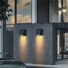 3X 5W Moderne LED Applique Murale Extérieure Étanche Applique Murale Parfaite pour Couloir Cour Porte Terrasse Balcon Jardin
