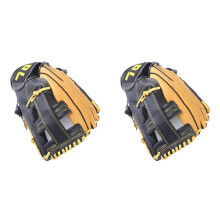 2X Professional Baseball Gloves Youth Adult Leather Baseball Gloves Softball Training Catcher Gloves 11.5 Inches