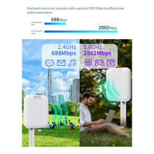 COMFAST CF-WA971 BE3600M WIFI7 AP Wireless Router Outdoor Directional WIFI Dual Band 3600Mbps with 2.5G Port POE