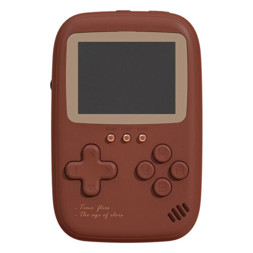Console de Jogos Portátil com Bateria Externa de 10000mAh, 2,8 Polegadas, com Jogos Clássicos, Cor Bordô