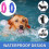 Collare antizecche per cani e gatti, 2 pezzi, impermeabile e regolabile (70 cm, rosa + blu) 5