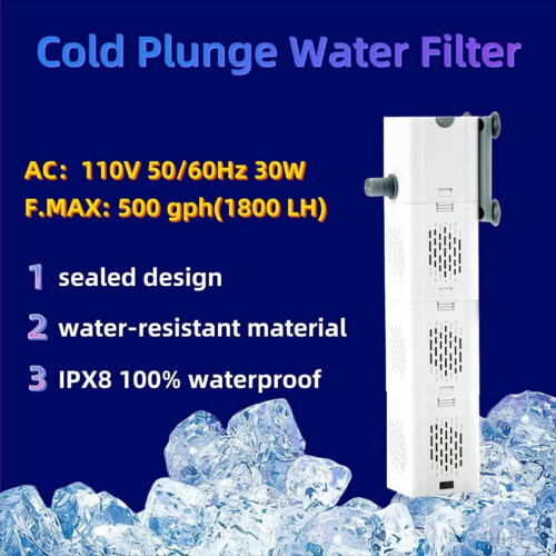 Cold Plunge Filter with 3 Meshes, Cold Pod Ice Bath with Filter 2