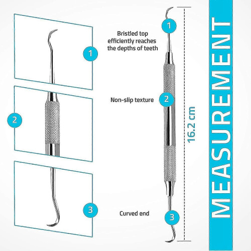 Professional Tartar Scraper Tool -double Ended Tartar Remover For Teeth(pack Of 2) G 2
