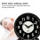 Bedside Luminous Alarm Clock Quiet Non Ticking with Light Nightlight XG 3