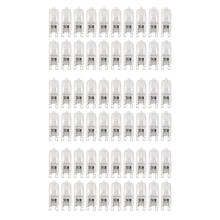 60 Lampadine Alogene G9, Lampade Alogene Trasparenti da 25 W Dimmerabili, Bianca Caldo 2800 K per Lampadari, Pendenti, Luci di Paesaggio